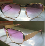 Verguld / Violet glazen